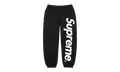 Satin Appliqué Sweatpant "SS26 - Black" SU27515