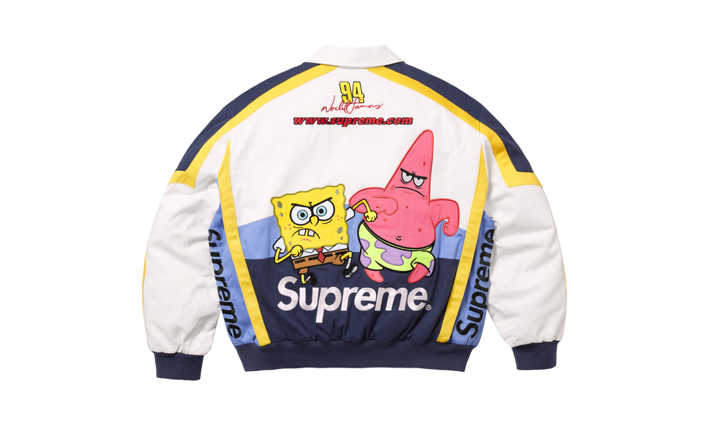 SpongeBob SquarePants Jeff Hamilton Racing Jacket "SS25 - White" SU25375