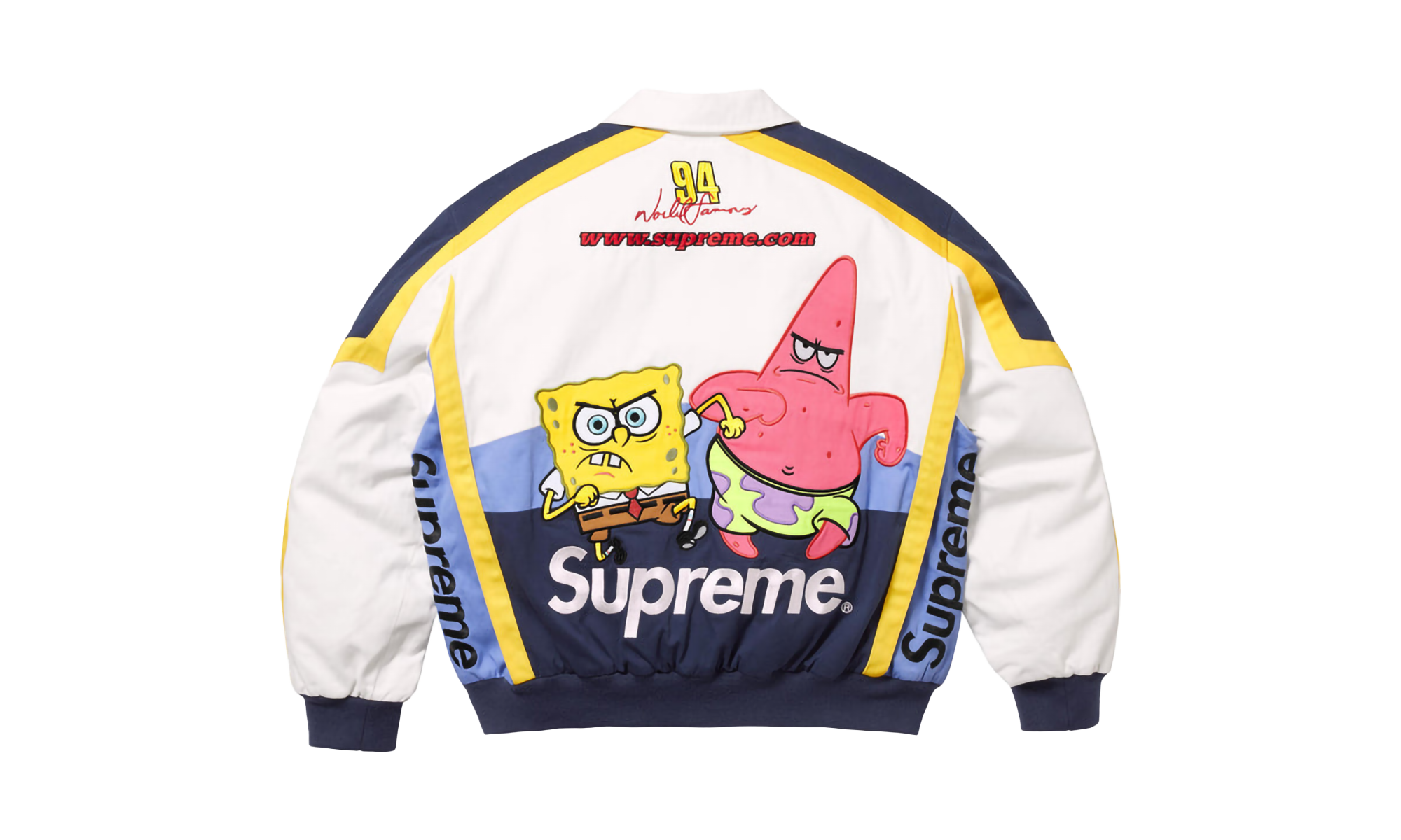 SpongeBob SquarePants Jeff Hamilton Racing Jacket "SS25 - White" SU25375