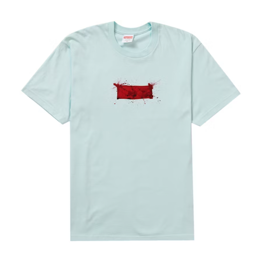 Supreme Ralph Steadman Box Logo Tee Pale Blue