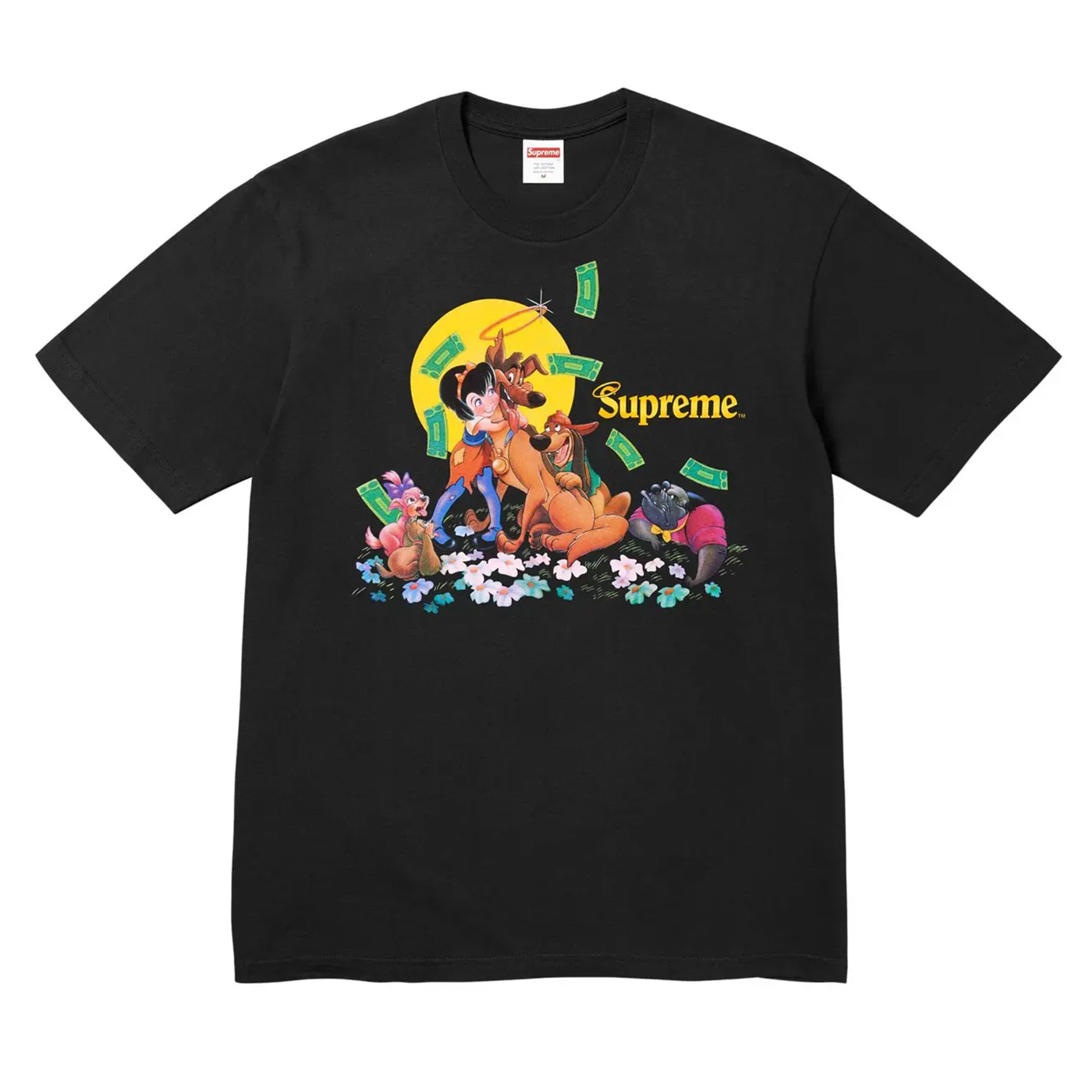 Supreme All Dogs Go To Heaven Tee Black