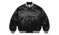 Champion® Satin Varsity Jacket "SS26 - Black" SU27455