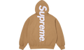 Satin Appliqué Hooded Sweatshirt "FW25 - Light Tan" SU26127
