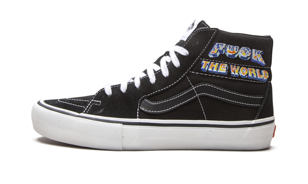 Sk8-Hi Pro "Supreme - F*ck The World - Black" VN0A45JDSY1