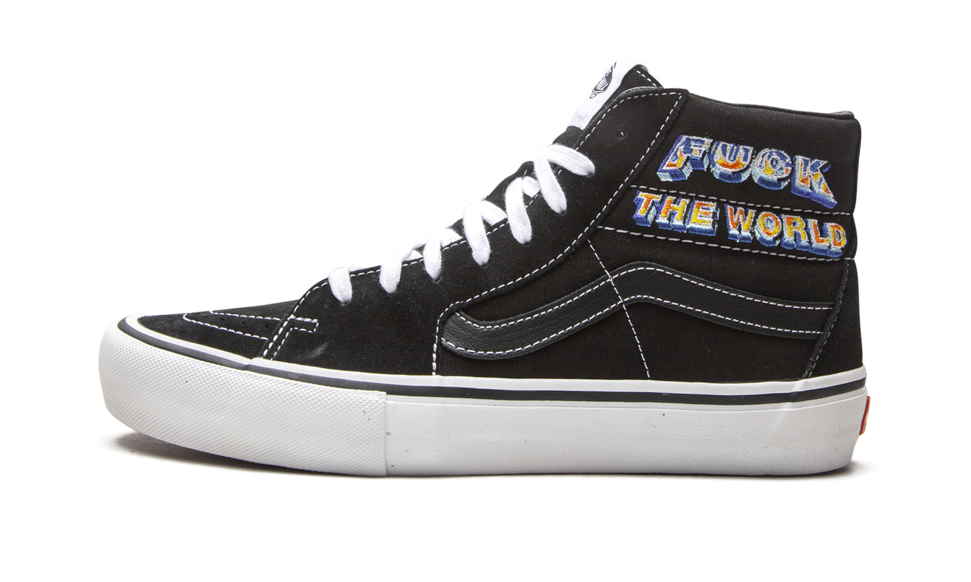 Sk8-Hi Pro "Supreme - F*ck The World - Black" VN0A45JDSY1