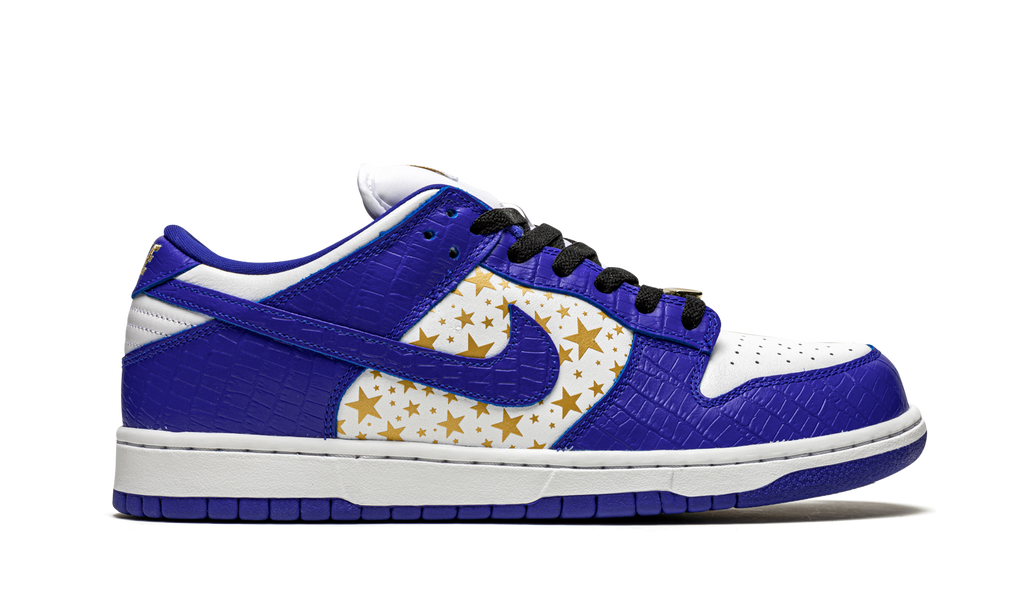 SB Dunk Low "Supreme - Stars - Hyper Blue" DH3228 100