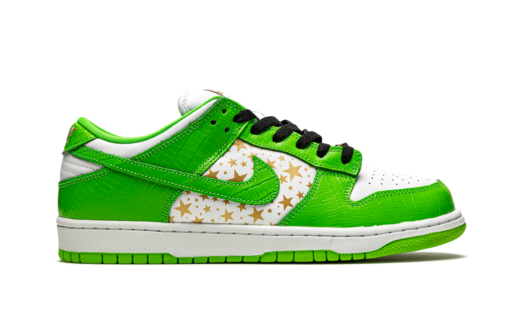 SB Dunk Low "Supreme - Stars - Mean Green" DH3228 101