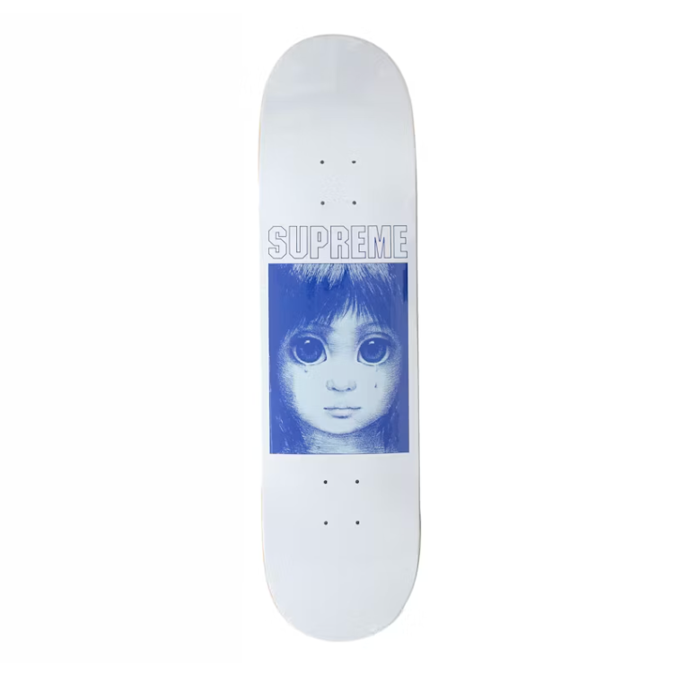 Supreme Margaret Keane Tear Drop Skateboard Deck White