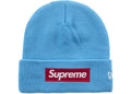 Supreme New Era Box Logo Beanie (FW25) Cyan
