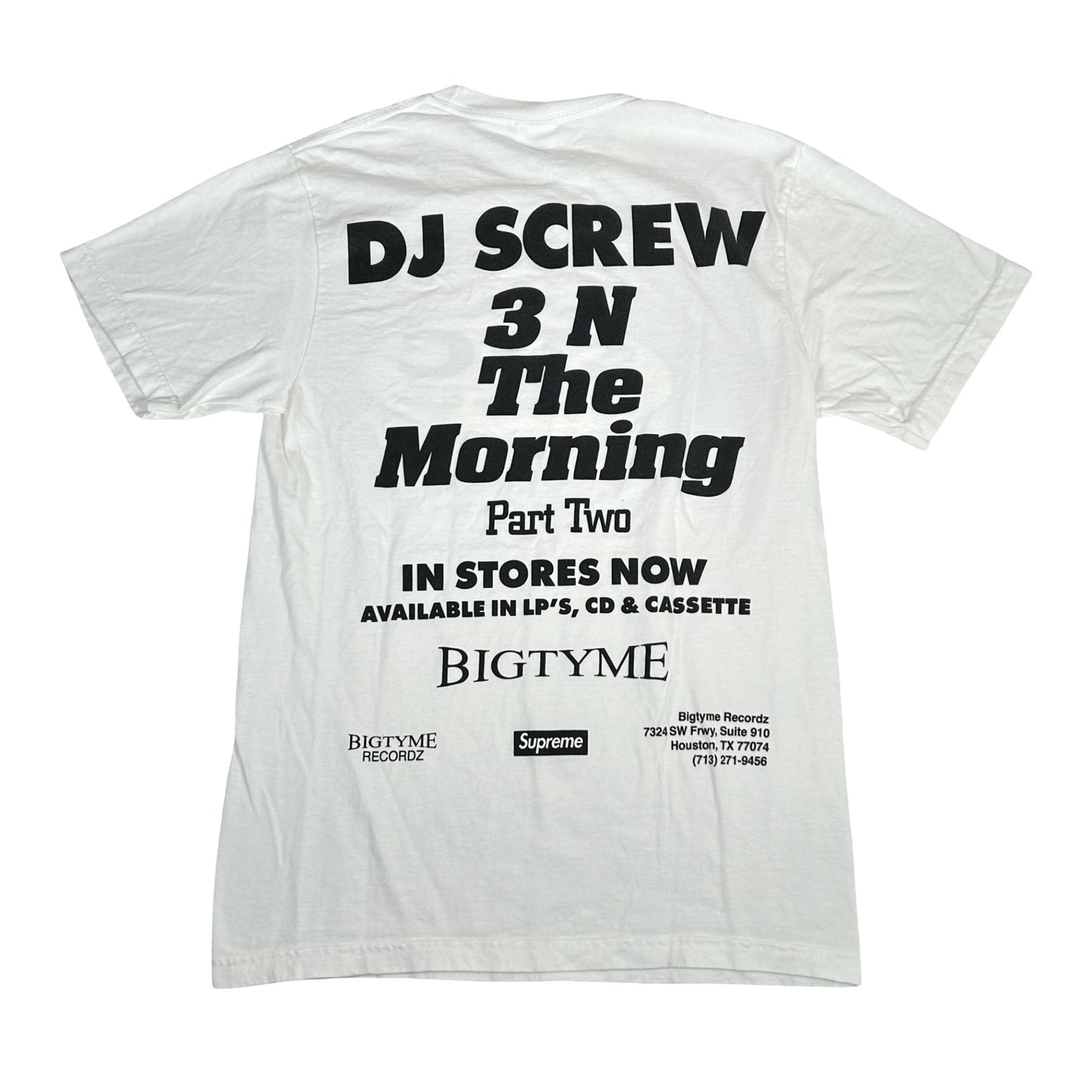 Supreme DJ Screw SUC Tee White [USED] - S (Used)