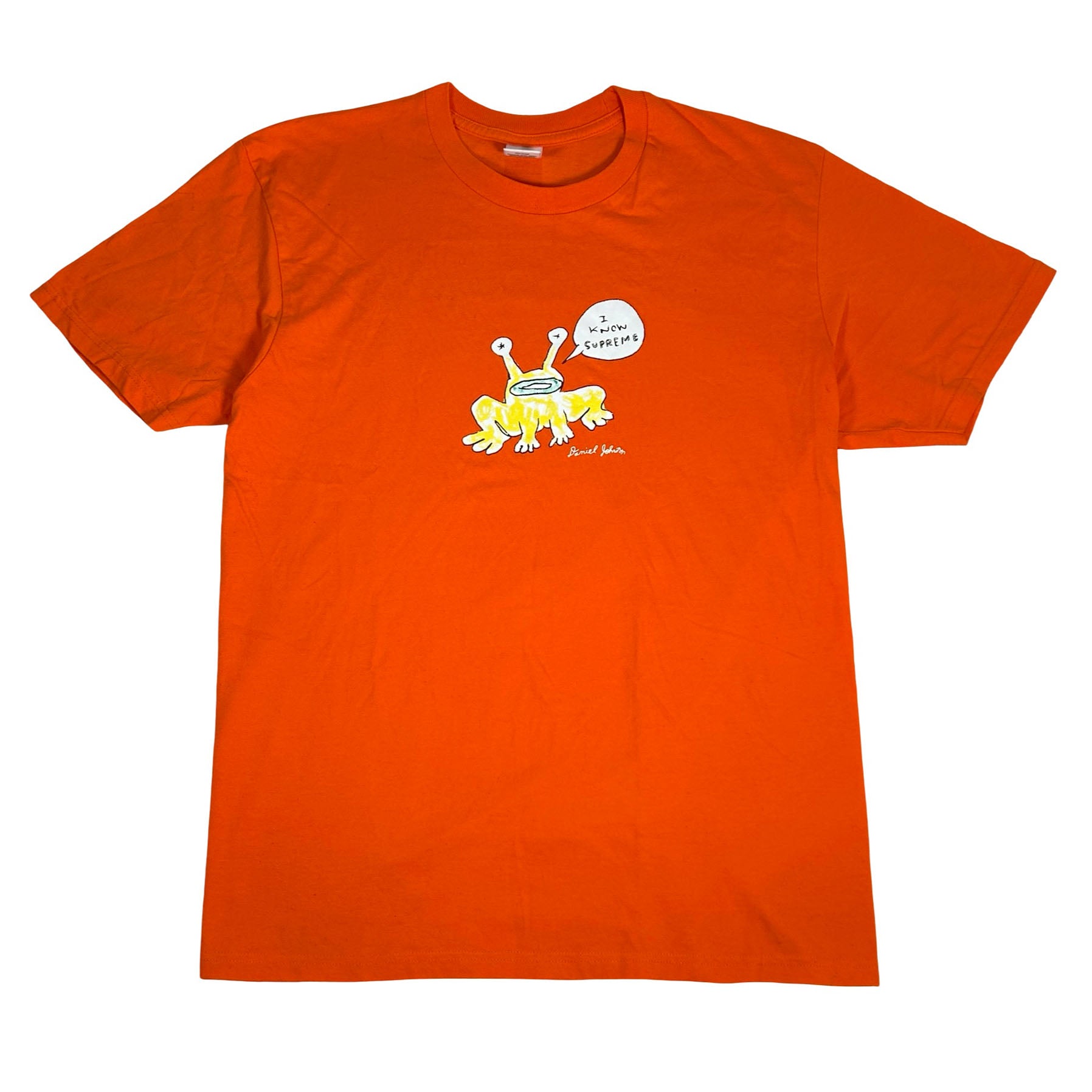 Supreme x Daniel Johnston Frog Tee Orange [USED] - L (Used)