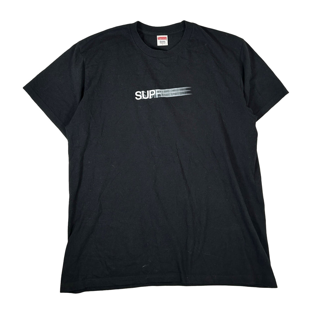 Supreme Motion Logo Tee Black [USED] - L (Used)