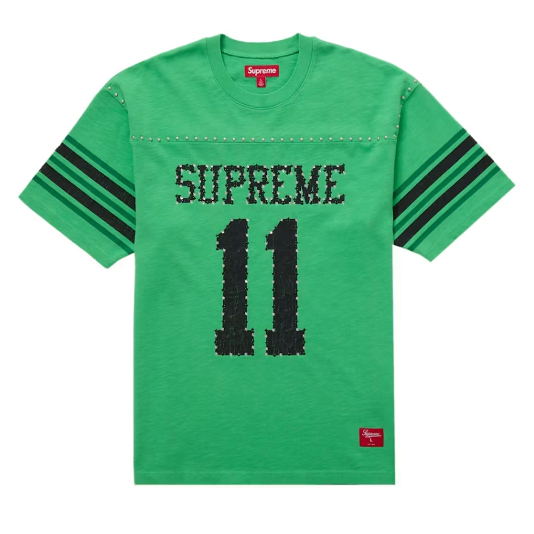 Supreme Studded S/S Football Top Green