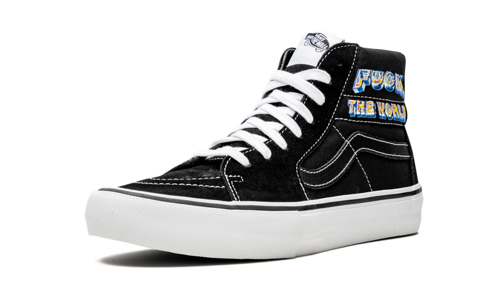 Sk8-Hi Pro "Supreme - F*ck The World - Black" VN0A45JDSY1