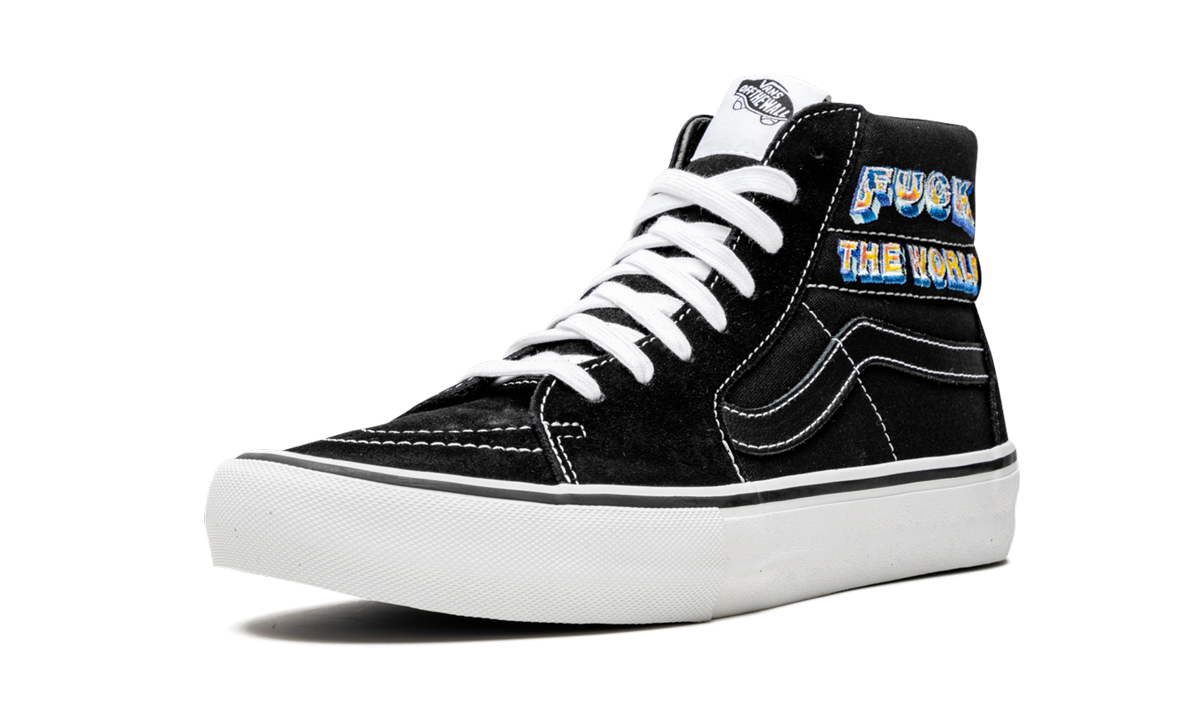 Sk8-Hi Pro "Supreme - F*ck The World - Black" VN0A45JDSY1