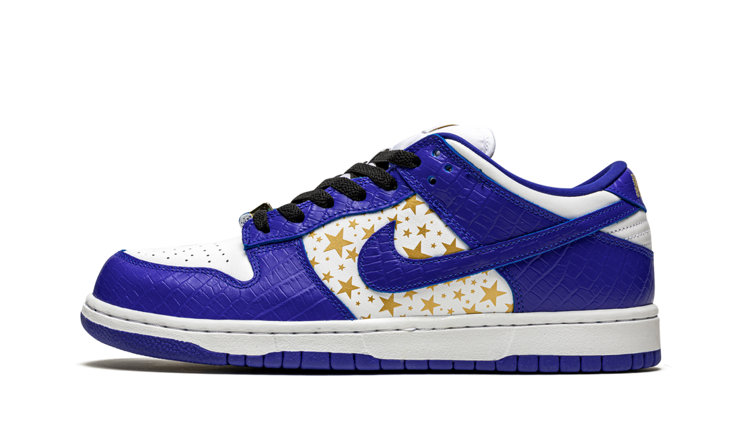 SB Dunk Low "Supreme - Stars - Hyper Blue" DH3228 100