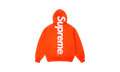 SATIN APPLIQUÉ HOODED SWEATSHIRT "FW24 - Orange" SU531