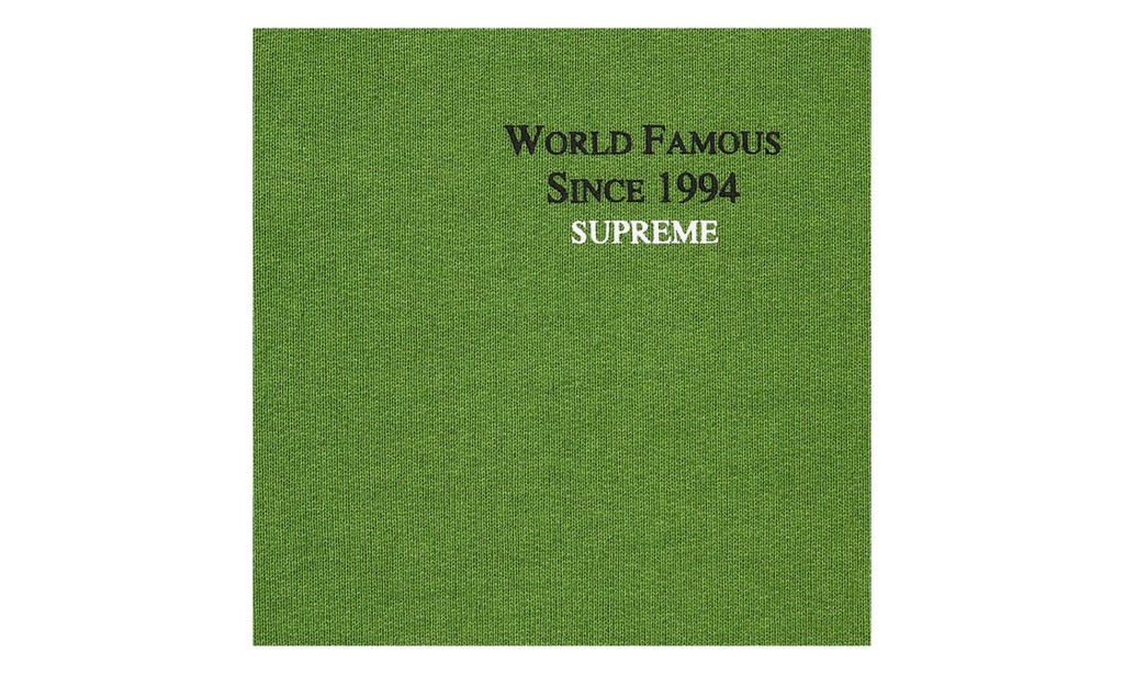 World Famous Micro Hooded Sweatshirt "SS23 - Green" SU27232