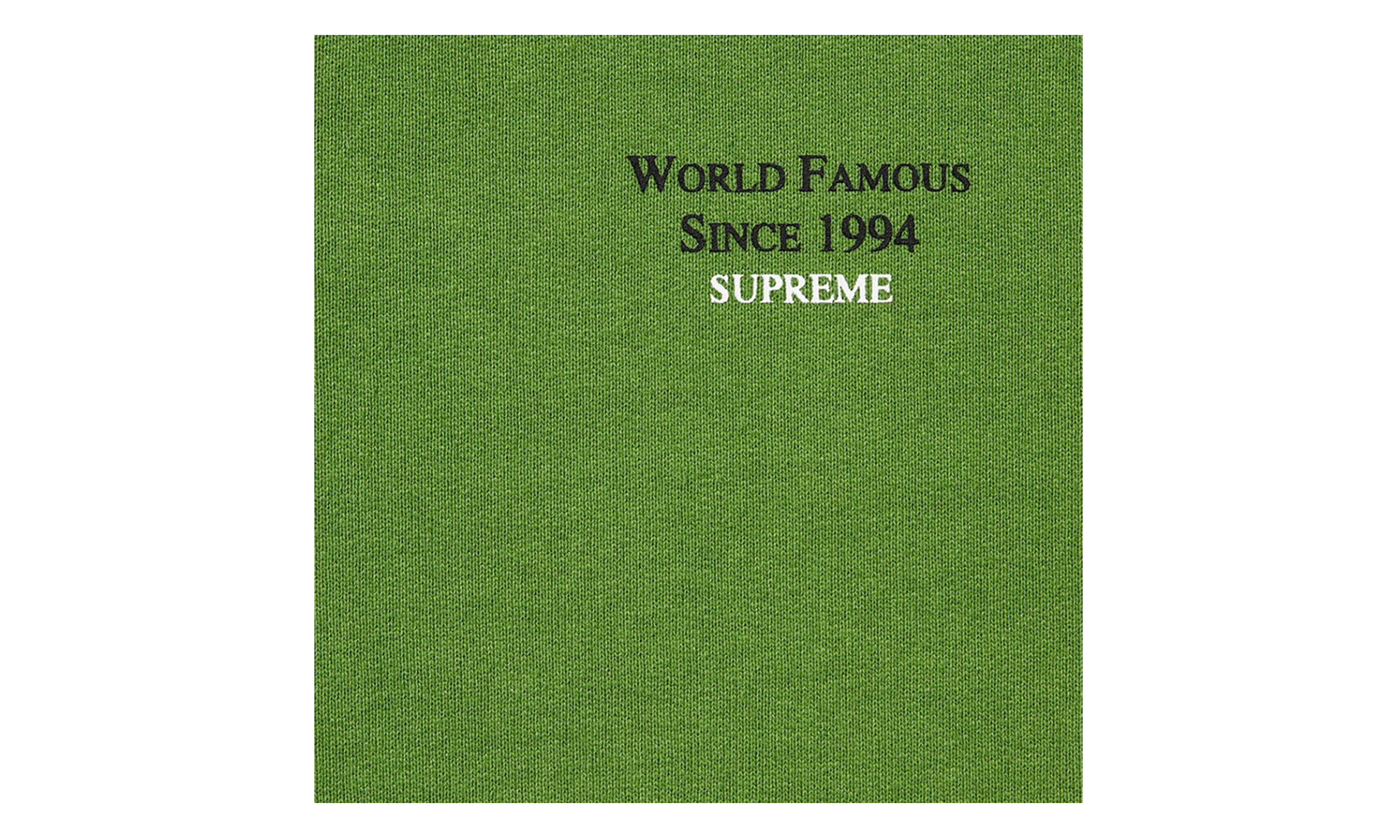 World Famous Micro Hooded Sweatshirt "SS23 - Green" SU27232
