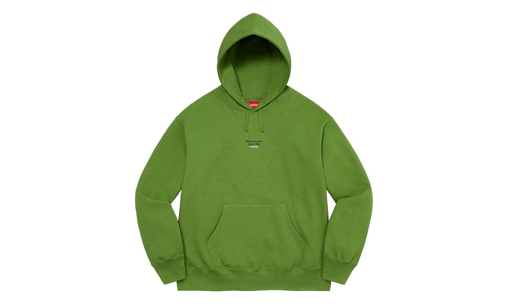 World Famous Micro Hooded Sweatshirt "SS23 - Green" SU27232