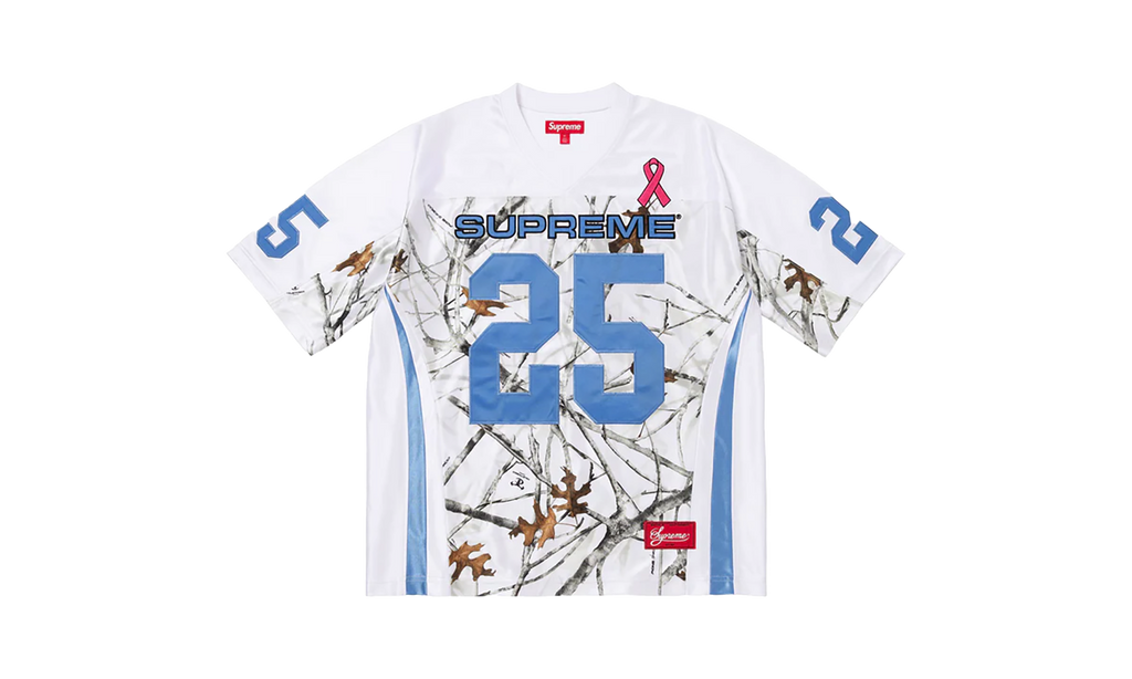 Breast Cancer Awareness Football Jersey "FW25 - White" SU26199