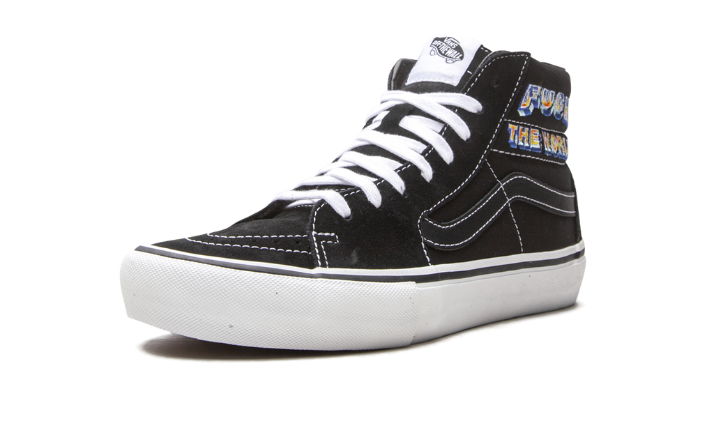 Sk8-Hi Pro "Supreme - F*ck The World - Black" VN0A45JDSY1