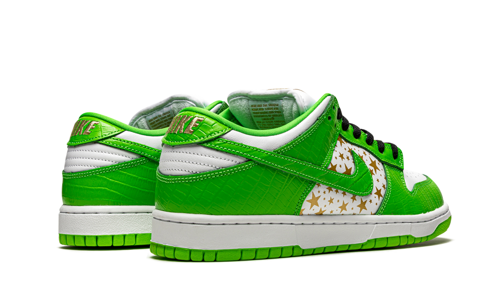 SB Dunk Low "Supreme - Stars - Mean Green" DH3228 101