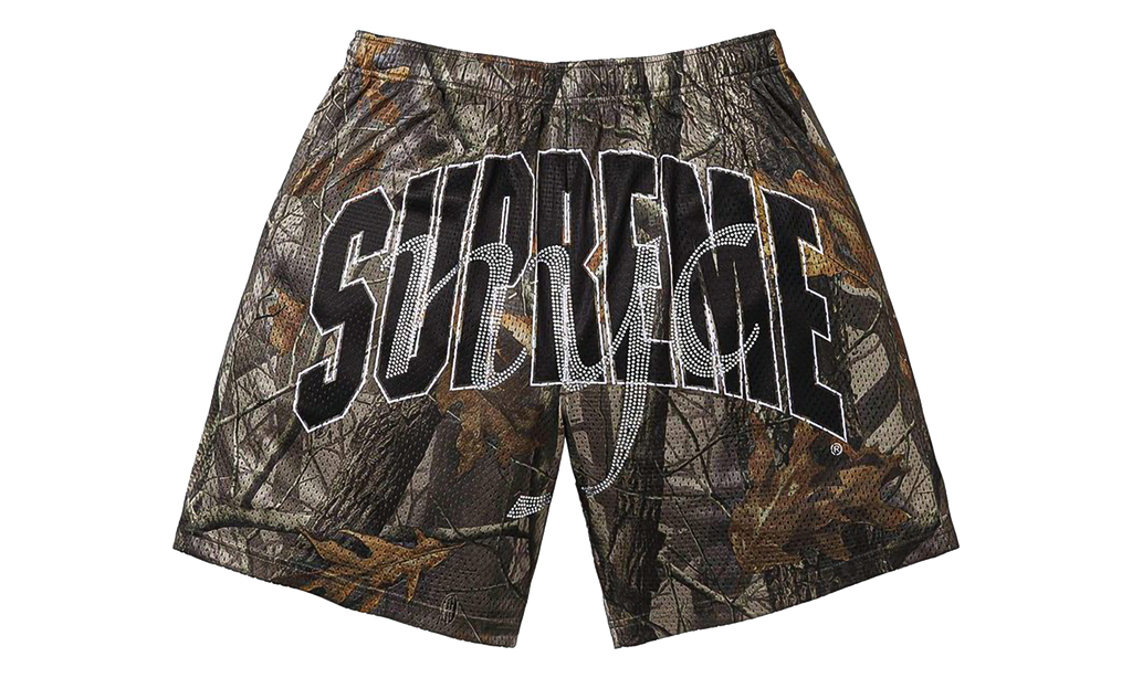 Rhinestone Mesh Short "SS26 - Camo" SU28001