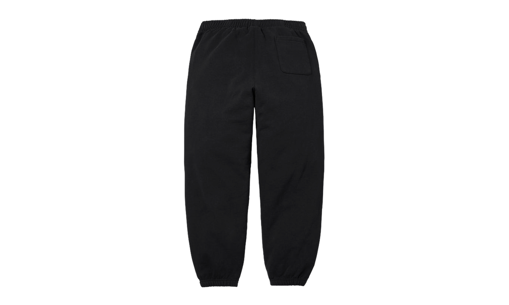 Satin Appliqué Sweatpant "SS26 - Black" SU27515