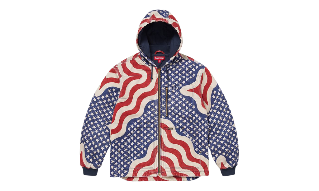 Flag Quilted Hooded Work Jacket "SS26 - Multicolor" SU27805