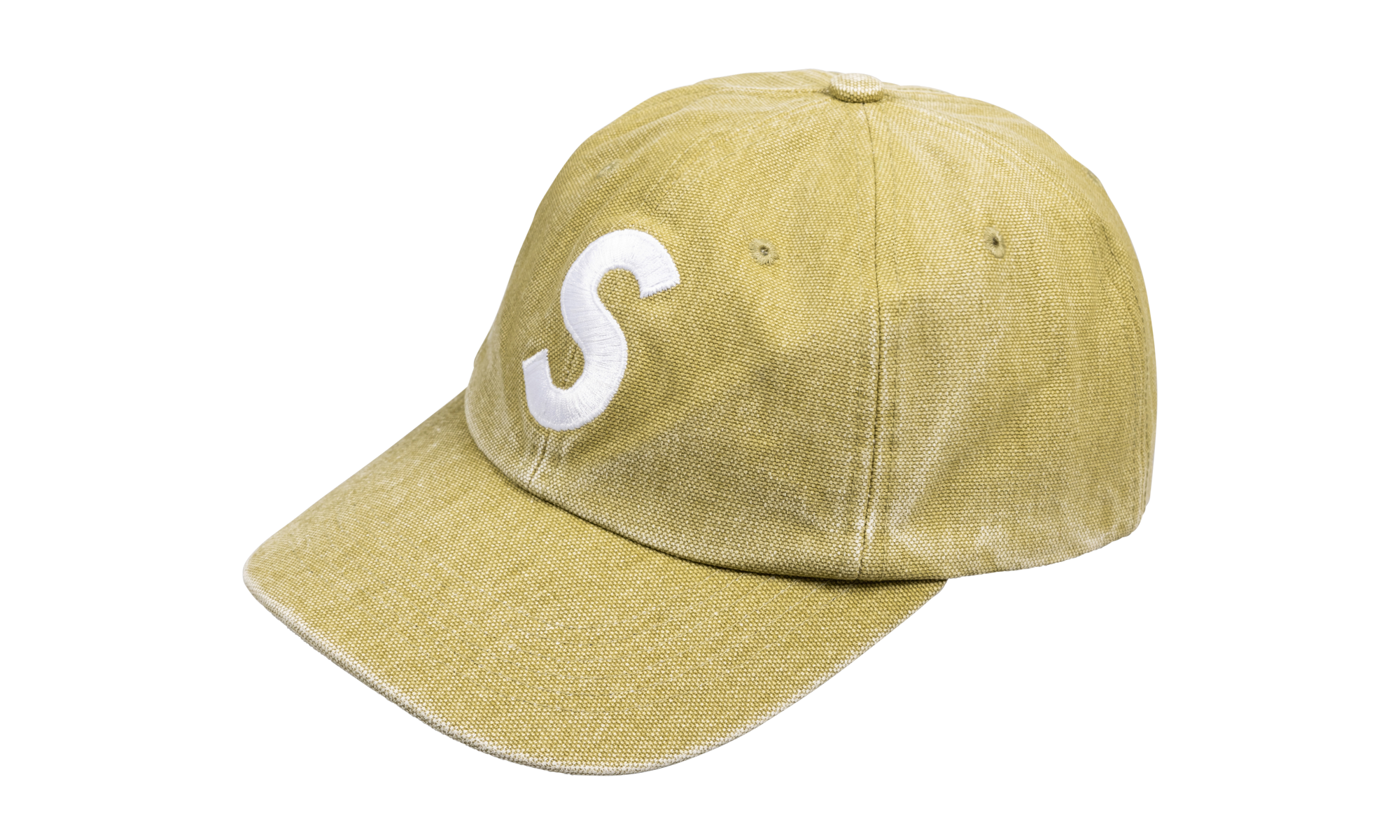 Supreme Pigment Canvas S Logo 6-Panel "Olive" SU23137