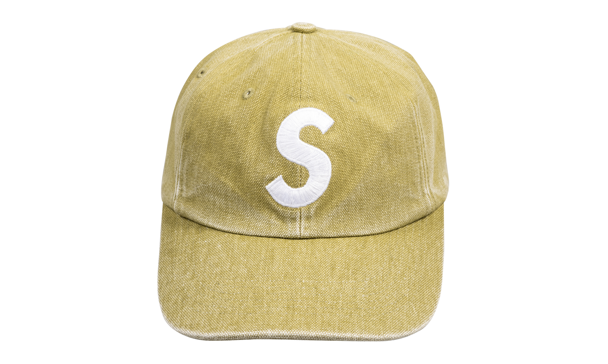Supreme Pigment Canvas S Logo 6-Panel "Olive" SU23137