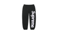 SATIN APPLIQUÉ SWEATPANT "SS24 - Black" SU532
