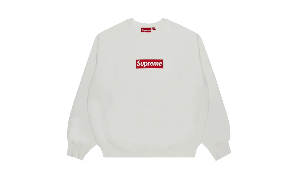 Washed Box Logo Crewneck "SS25 - White" SU26188