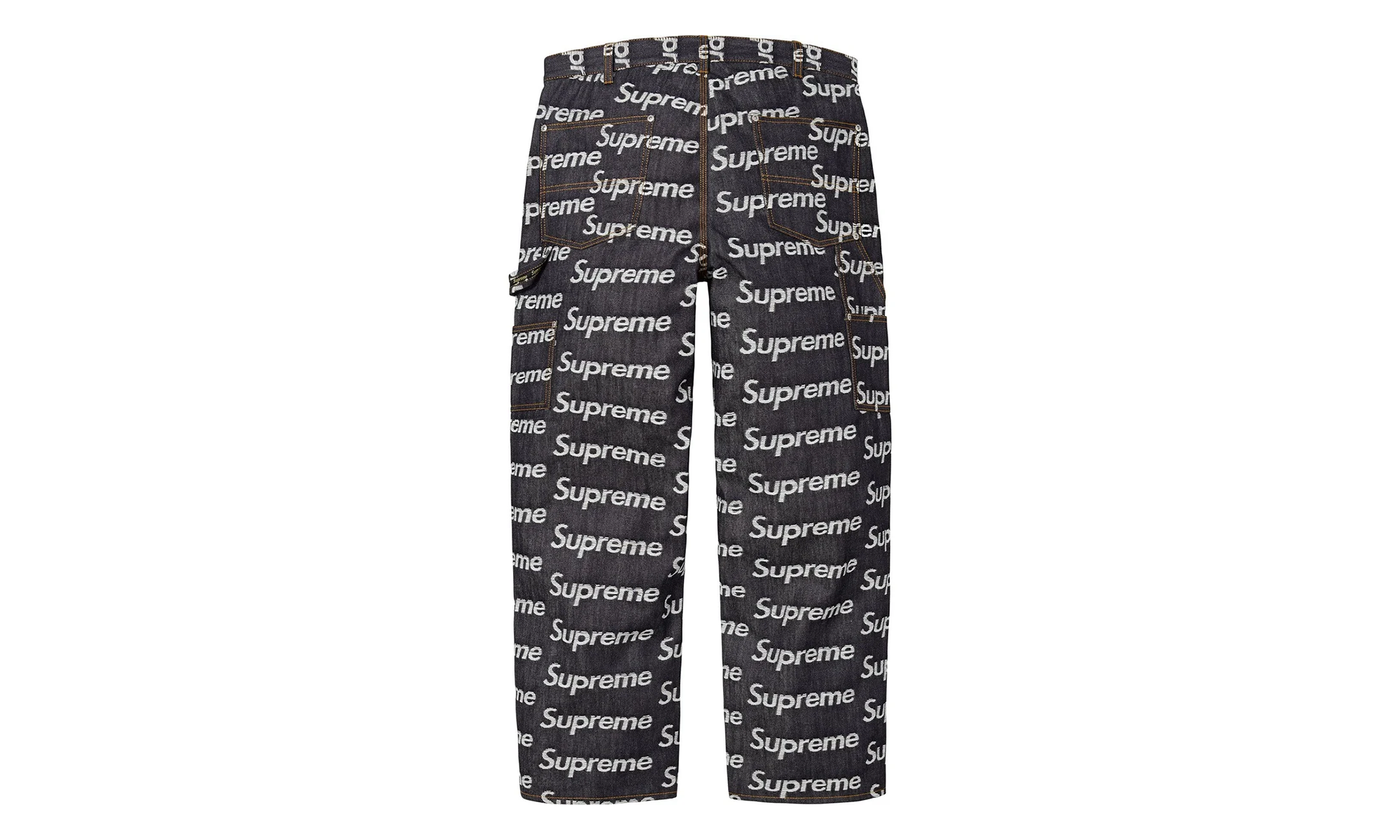 Jacquard Logos Double Knee Denim Painter Jeans "FW25 - Rigid Indigo" SU26912