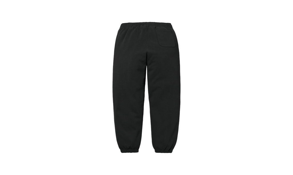 SATIN APPLIQUÉ SWEATPANT "SS24 - Black" SU532