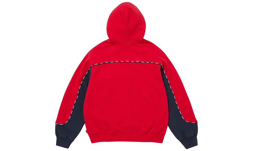 Piping Zip Up Hooded Sweatshirt "Red" SU26562