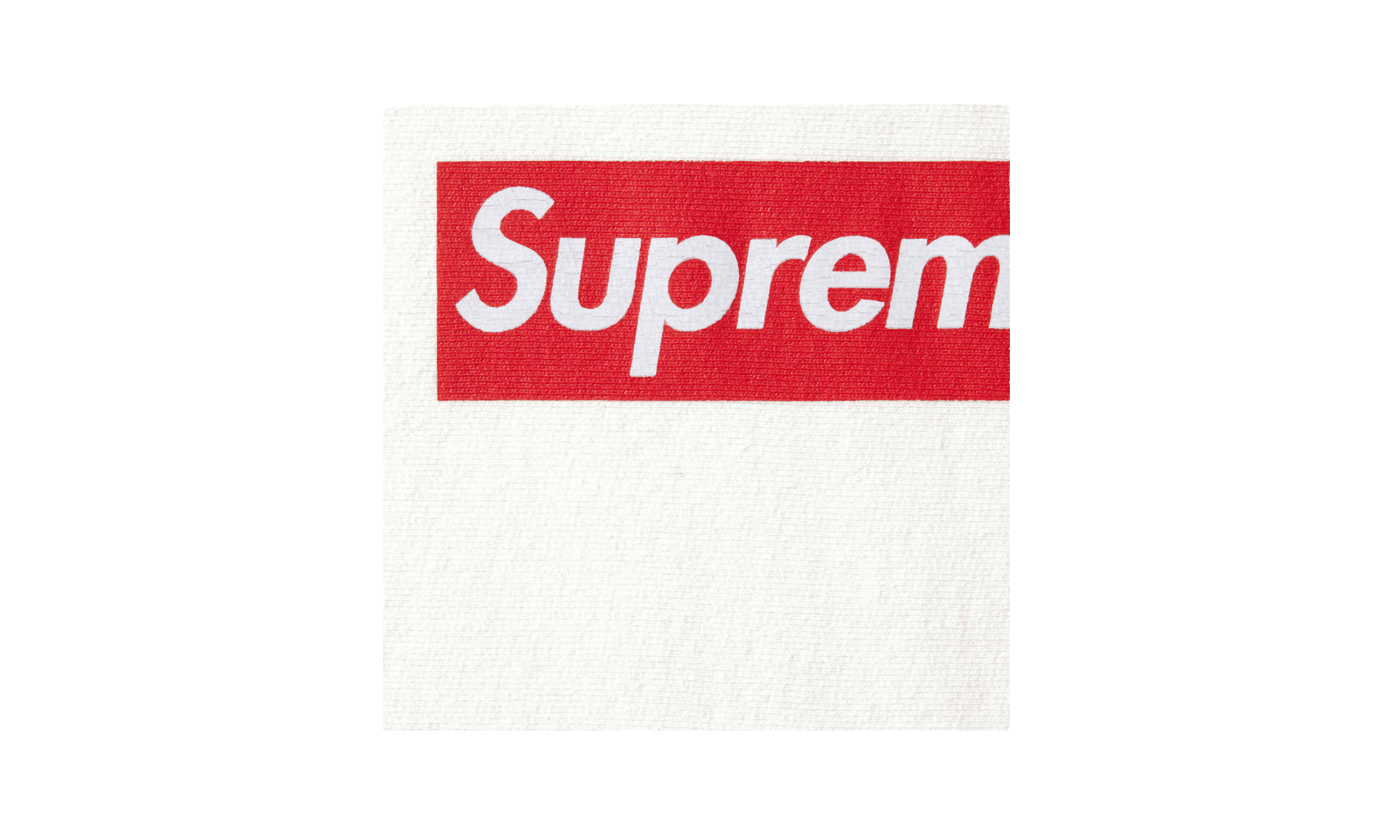 Washed Box Logo Crewneck "SS25 - White" SU25159