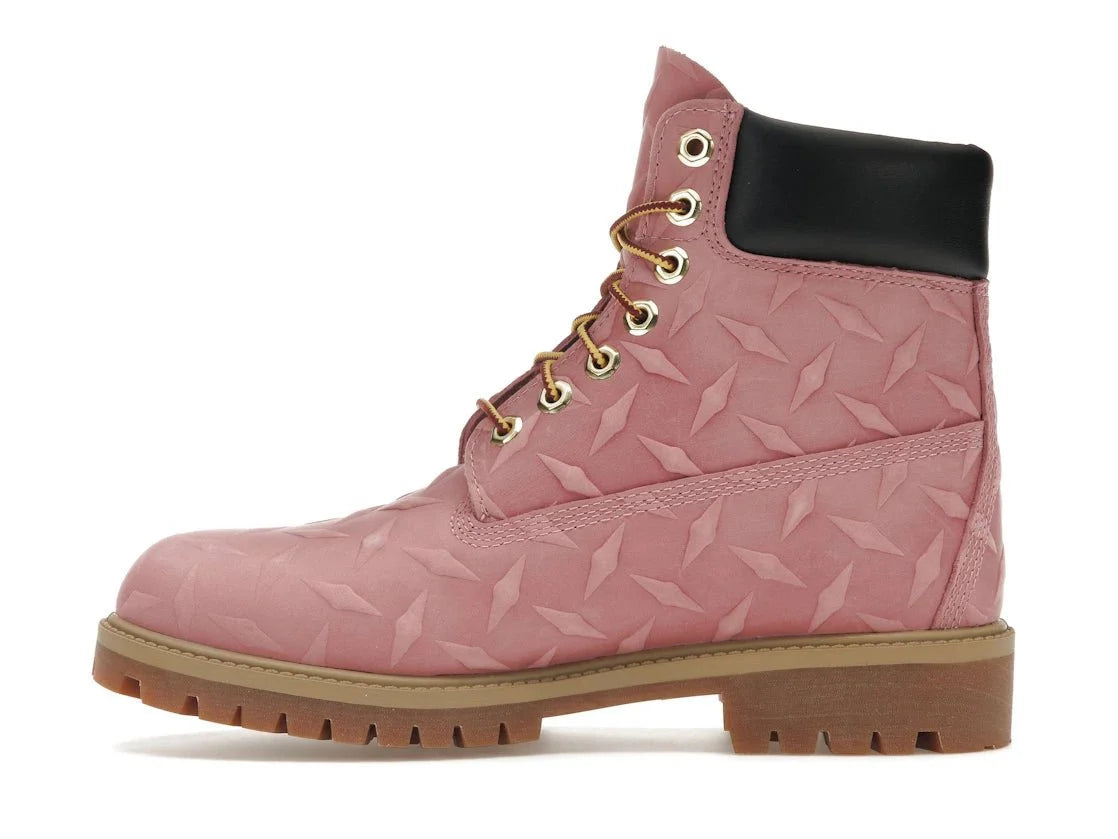 Timberland 6" Premium Waterproof Boot Supreme Diamond Plate Pink