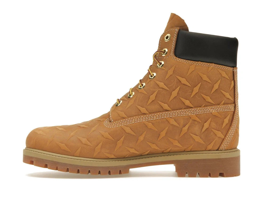 Timberland 6" Premium Waterproof Boot Supreme Diamond Plate Wheat