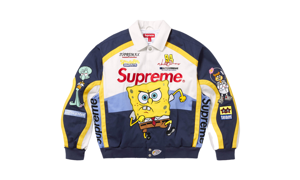 SpongeBob SquarePants Jeff Hamilton Racing Jacket "SS25 - White" SU25375