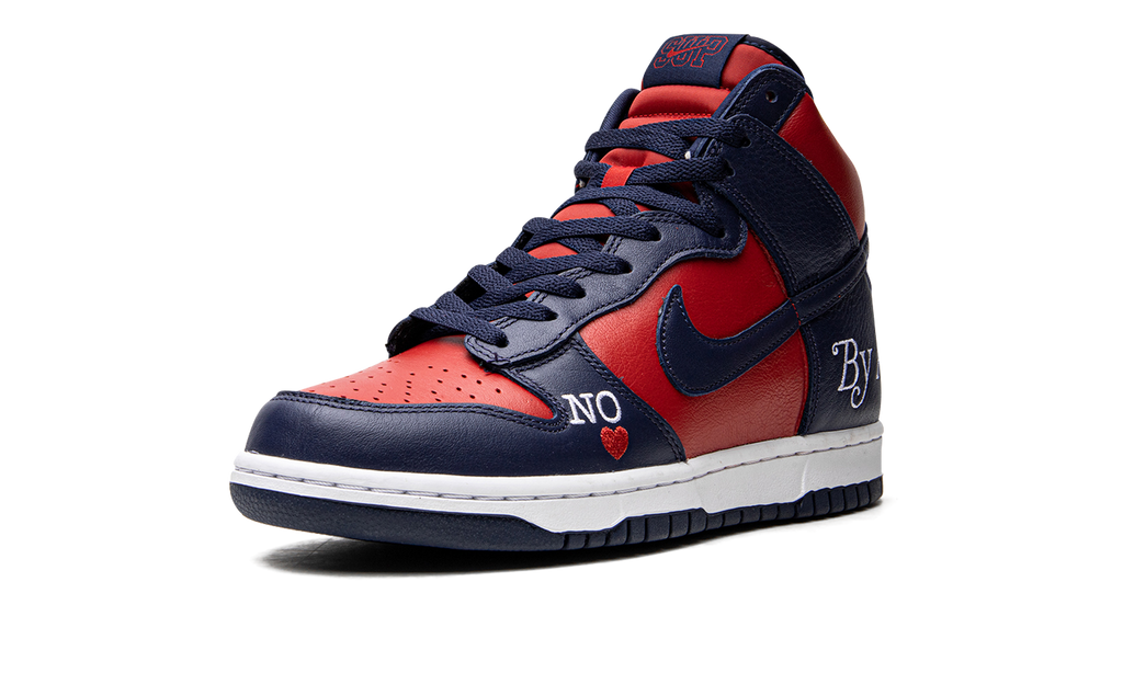 SB Dunk High "Supreme - By Any Means - Navy/Red" DN3741 600