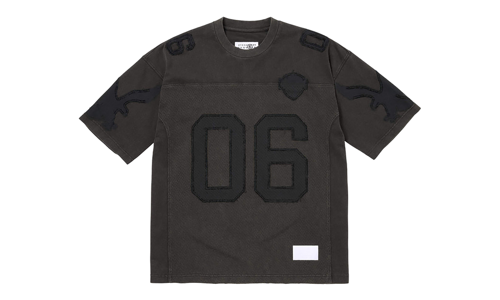 MM6 Maison Margiela Cotton Football Jersey "SS26 - Black" SU27175
