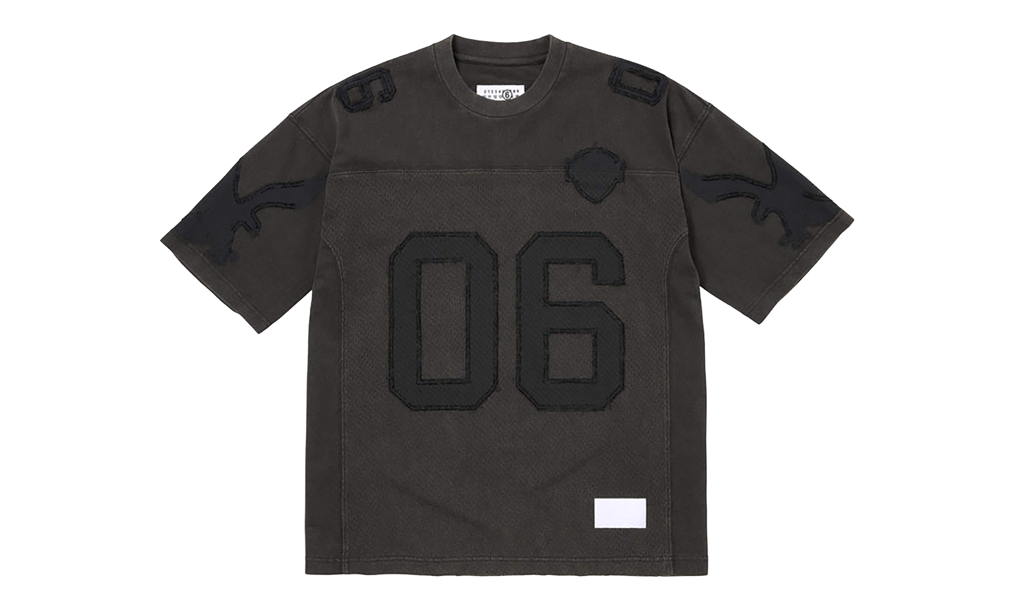 MM6 Maison Margiela Cotton Football Jersey "SS26 - Black" SU27175
