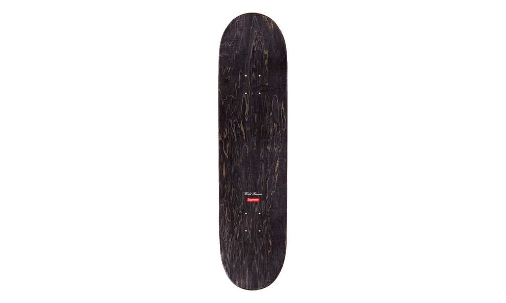 Airbrushed Floral Skateboard "SS19 - Black" SU28114