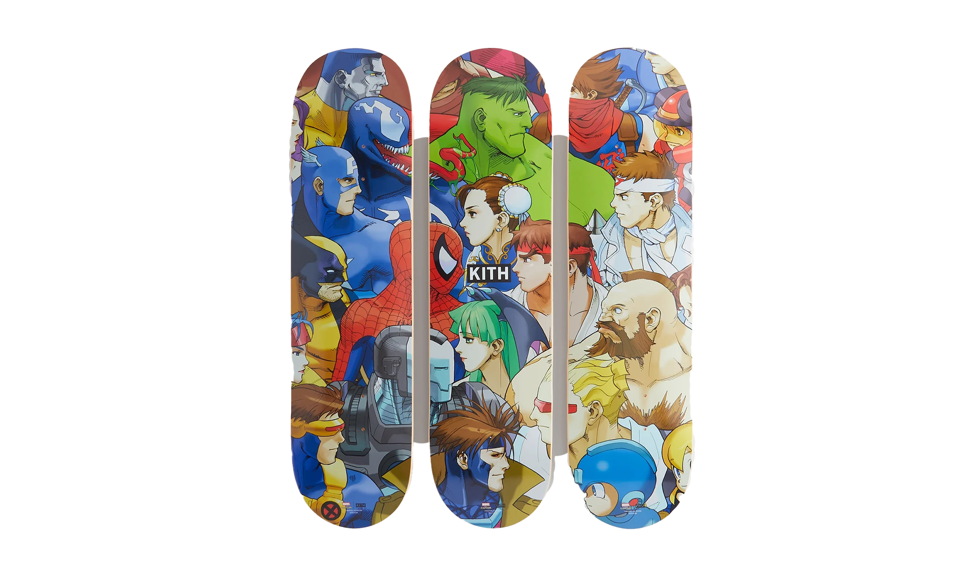 Kith Triptych Set of 3 Skatedeck "Marvel vs. Capcom - Multi" KHL150829 906