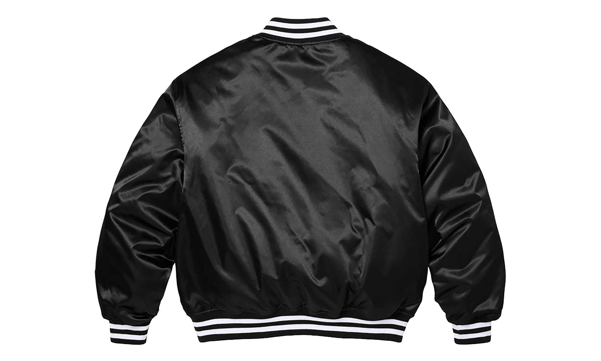 Champion® Satin Varsity Jacket "SS26 - Black" SU27455