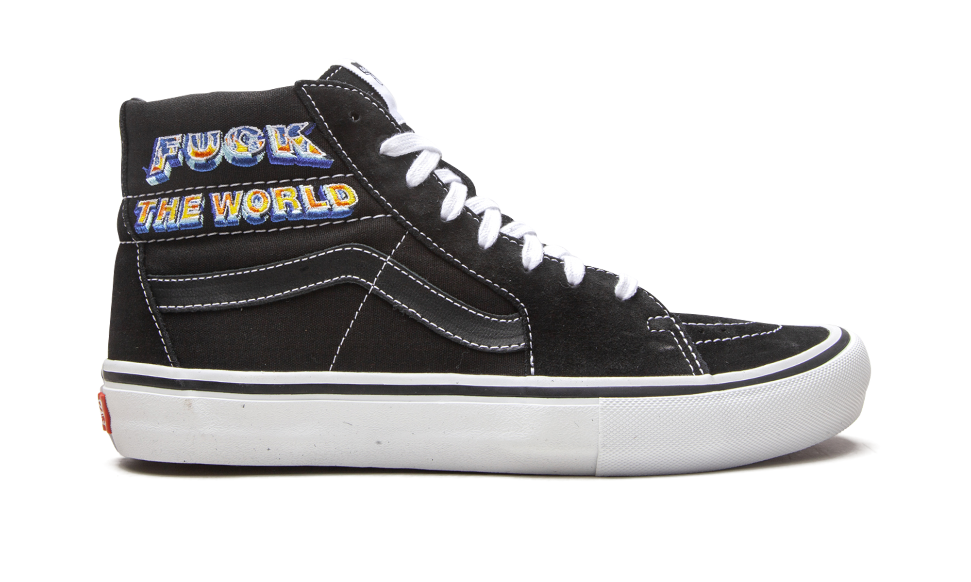 Sk8-Hi Pro "Supreme - F*ck The World - Black" VN0A45JDSY1