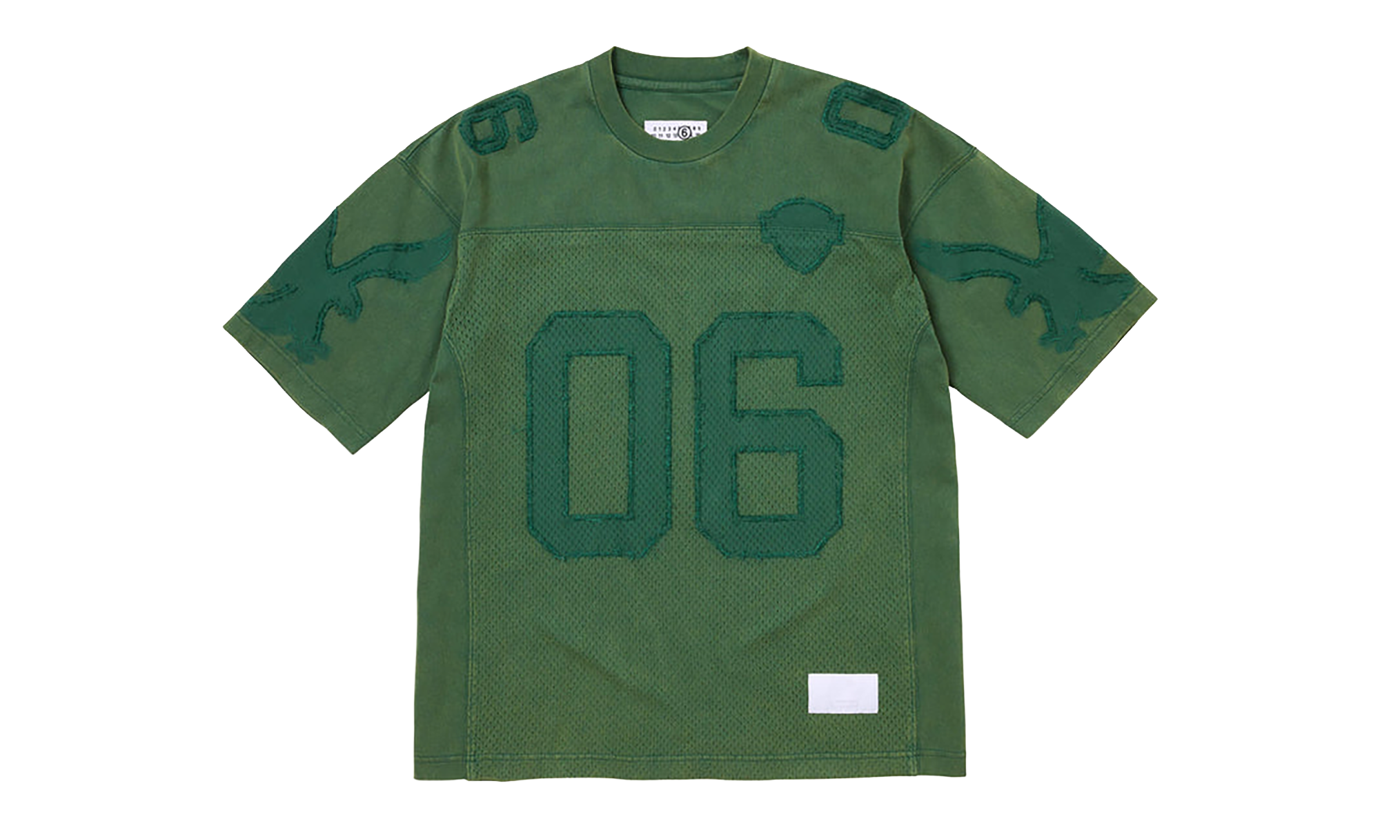 MM6 Maison Margiela Cotton Football Jersey "SS26 - Green" SU27176