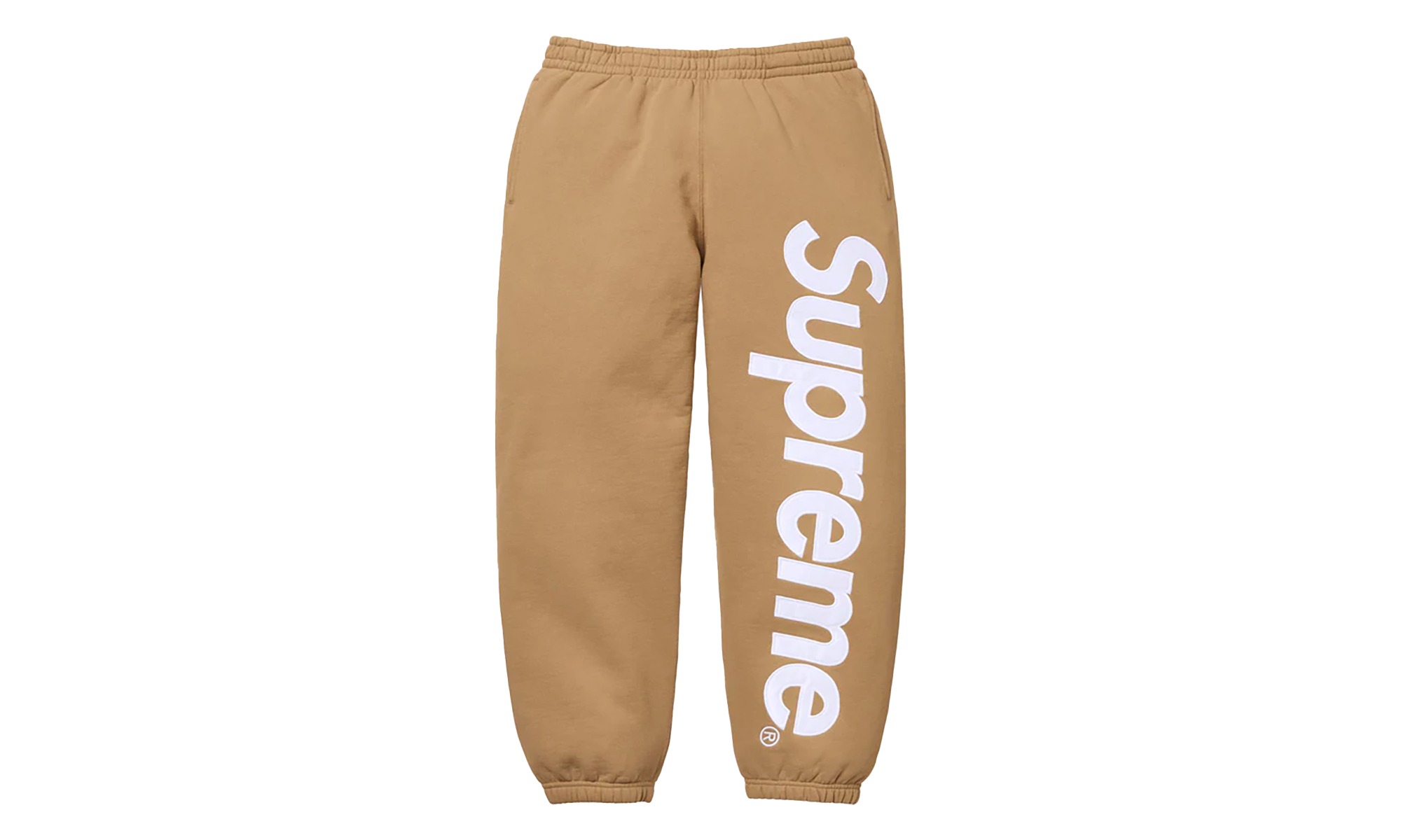 Satin Appliqué Sweatpant "FW25 - Light Tan" SU26132